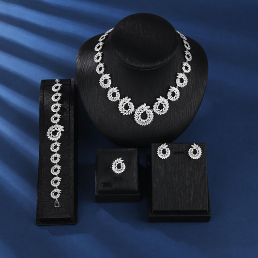 ENSEMBLE BIJOUX ECLATANTS EN ARGENT